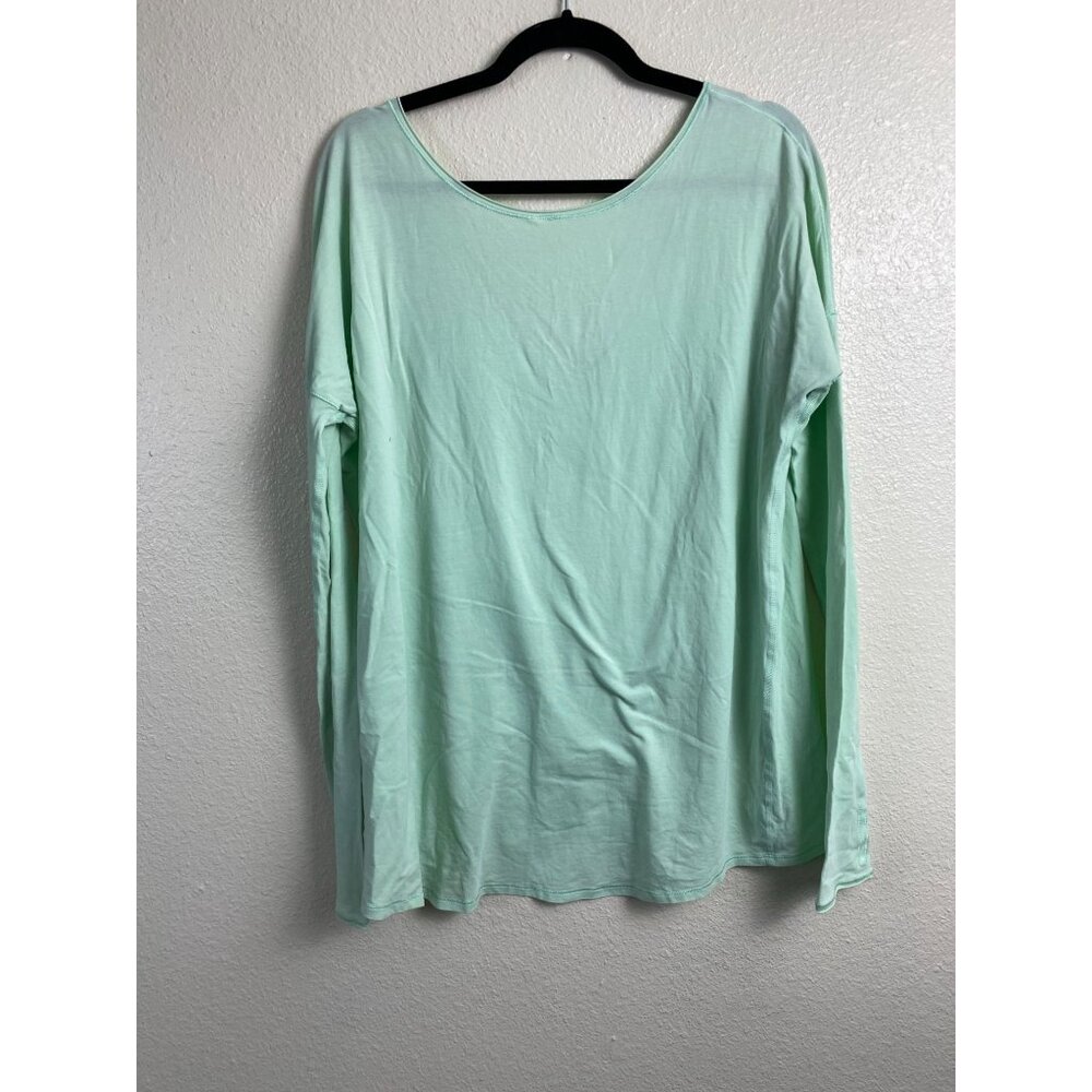 SOLDD💕Lululemon V-neck Long Sleeve jersey Top women size XL Light Green - Picture 14 of 15